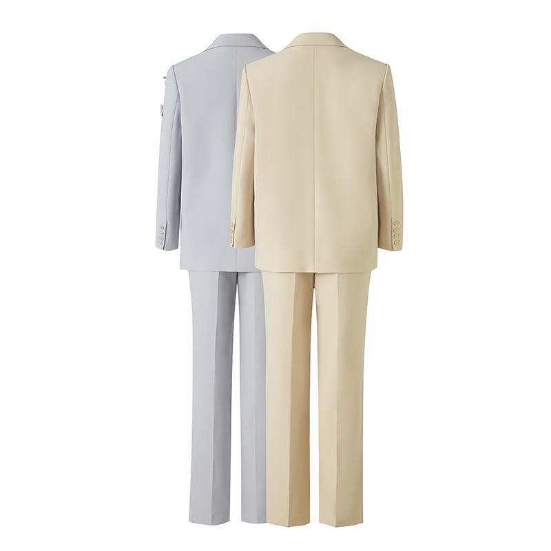 Elegant European Women's Blazer Set: Autumn 2025 Beaded Slim Fit Suit