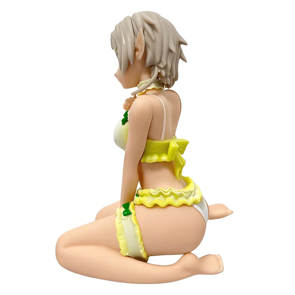 Anime Unemployed Reincarnation Character Swimsuit Hilufiette Figurine Anime Beautiful Girl Sitting Figurine PVC Model Decoration