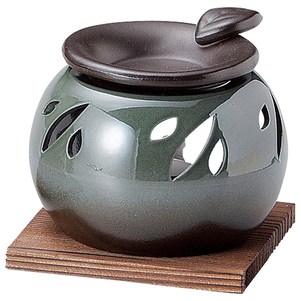 

Yamashita Kogei Tokoname Ware Yamafusa Maru Oribe Tea Incense Burner, 9.5 x 10.5 x 10.5 cm, 13045640