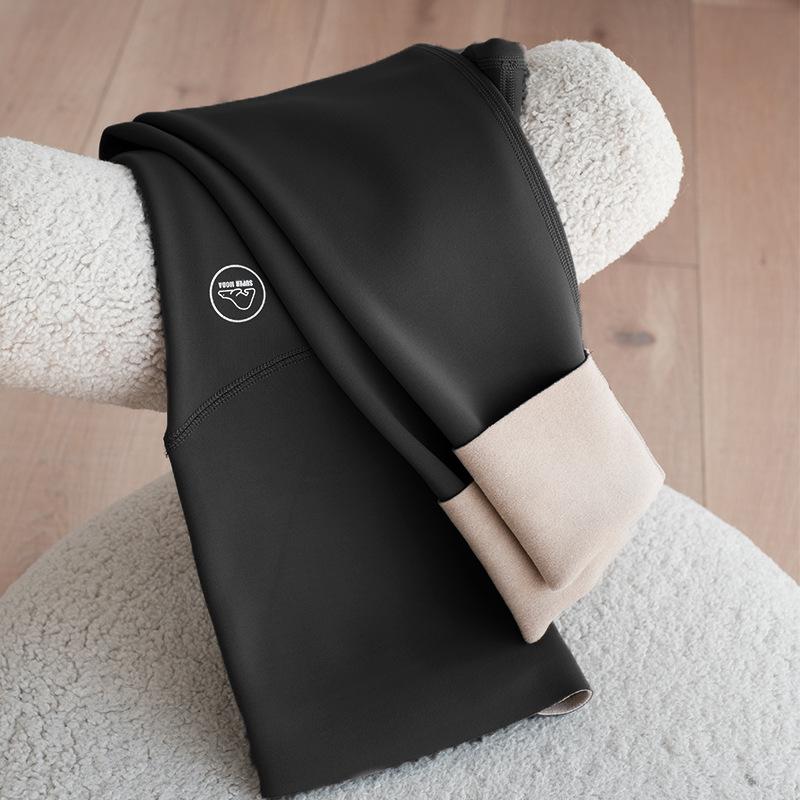 

Maternity Leggings New Autumn and Winter Fleece Thickened Maternity Belly Pants Nine-point Pants Shark Leather Pants Maternity Pants M чёрный