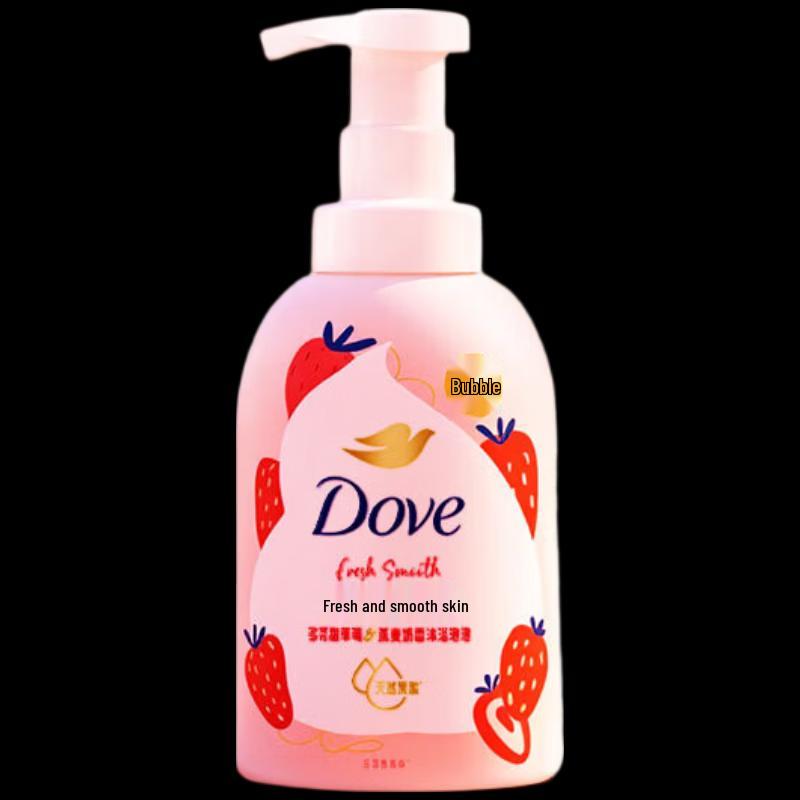 

Dove Пена для душа «Сладкая клубника и овсяное молоко»