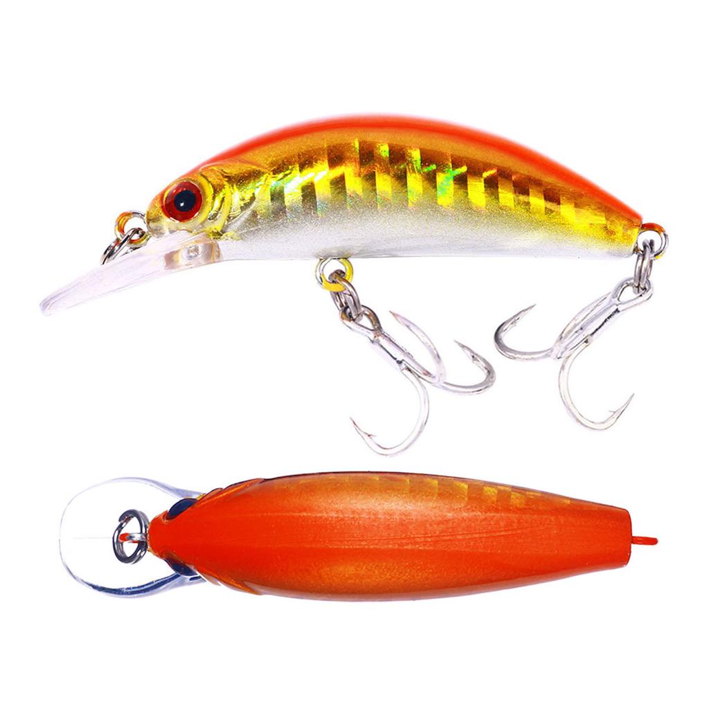 1Pcs Fishing Lure 6cm/5.5g Floating Artificial Hard Bait Bass Wobblers Lures Crankbait Hooks Tackle