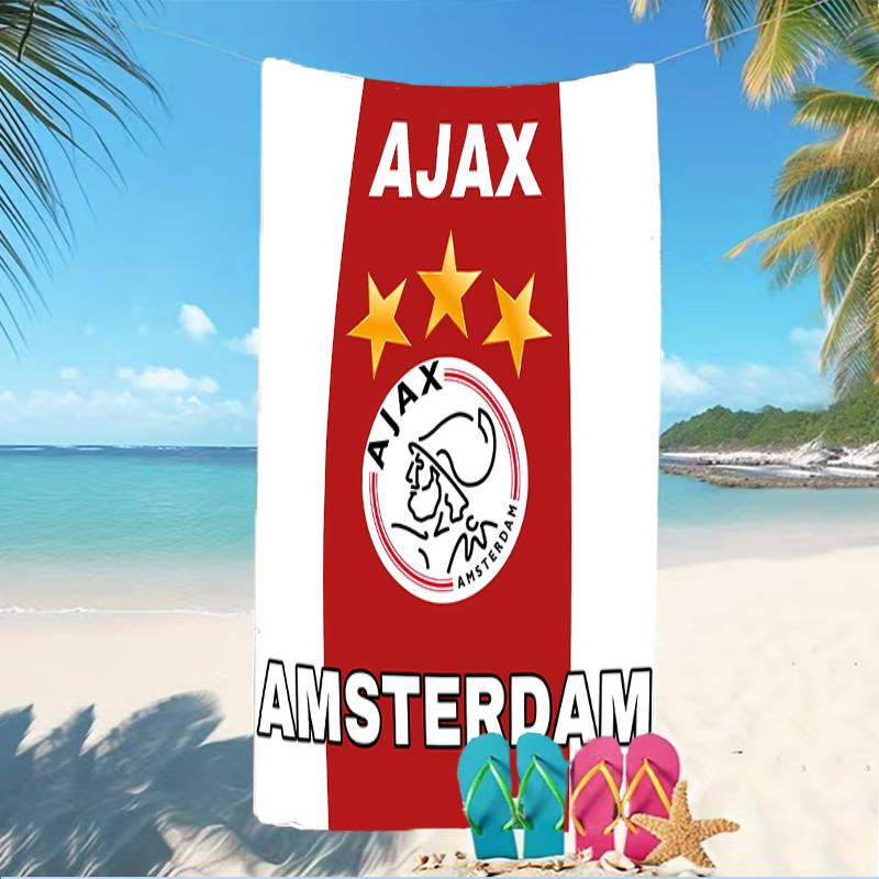 Beach Towel with AFC Ajax Pattern - soft,absorbent,machine washable Lightweight&Modern,swimming,Travel Essentials