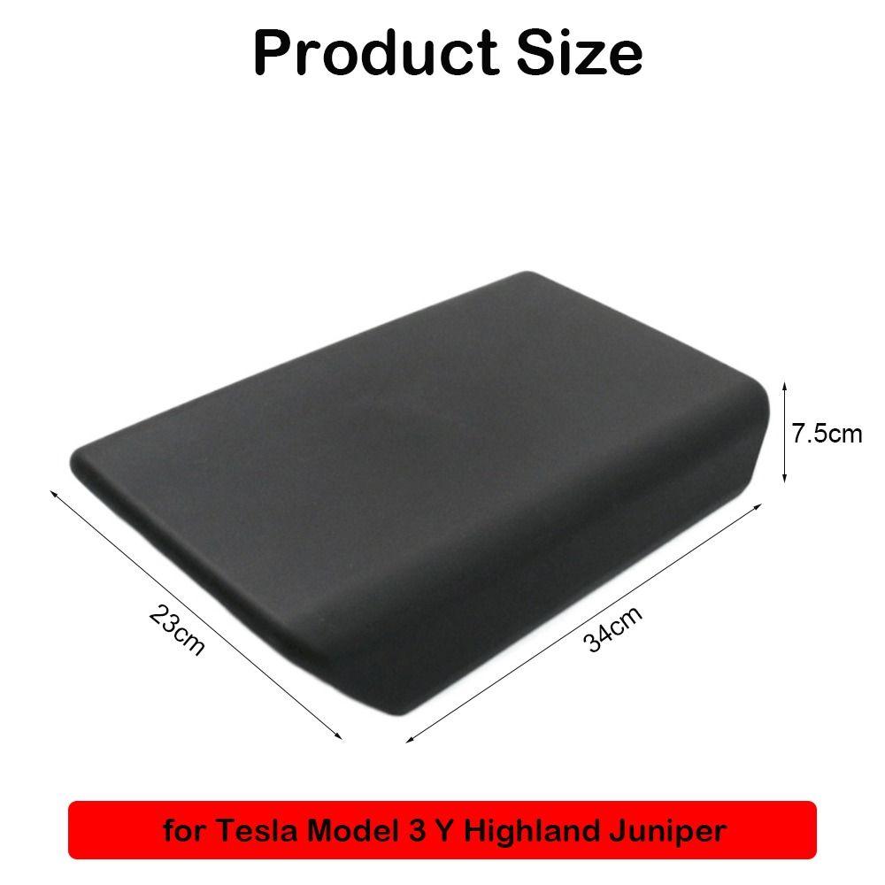 Solid Color Armrest Cover for Tesla Model 3 Y Highland Juniper Car Interior Vehicle Accessories