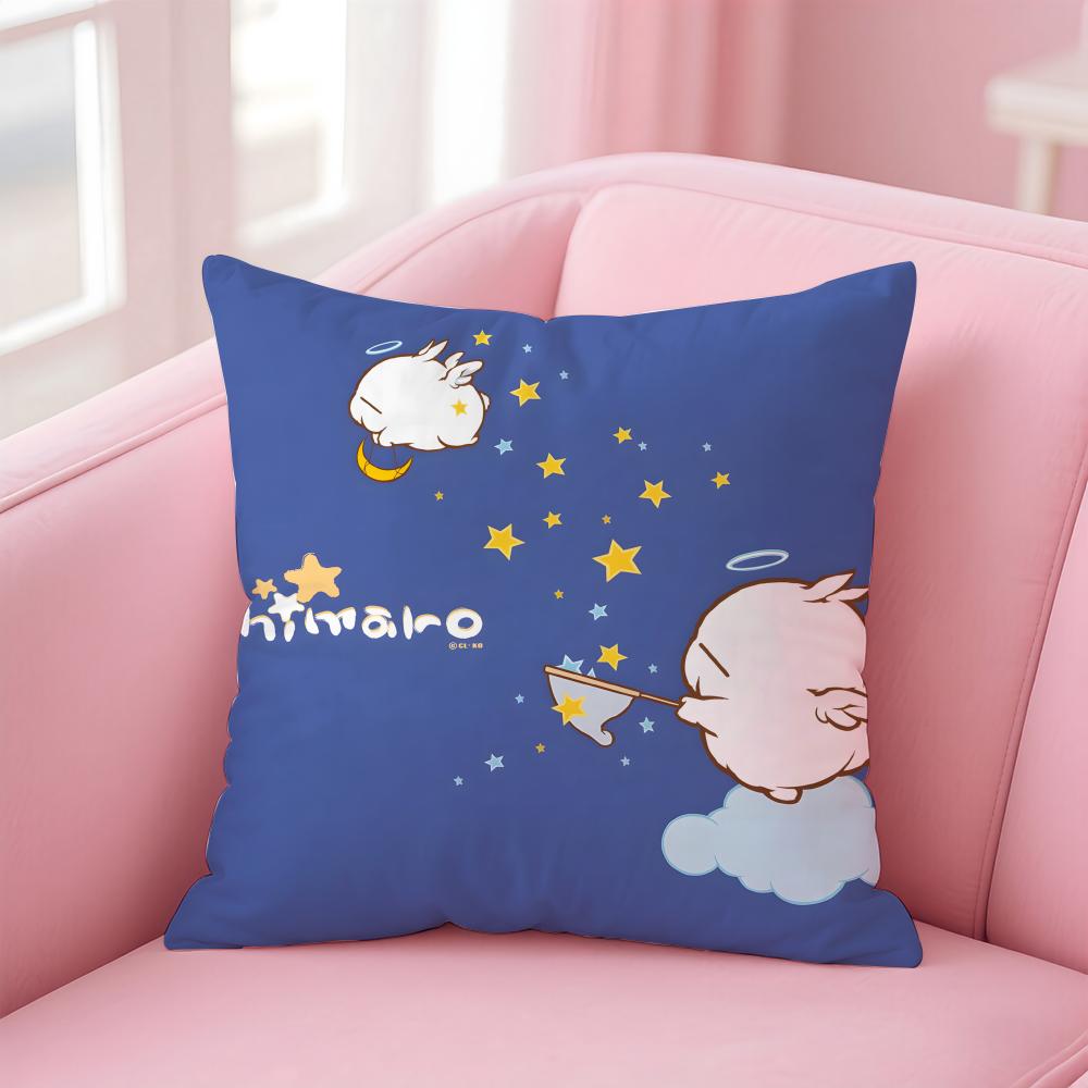 Cartoon M-MASHIMARO Cushion Cover Home & Car Multi-Scene Pillow Cover - Reversible, Soft & Durable for Daily Use