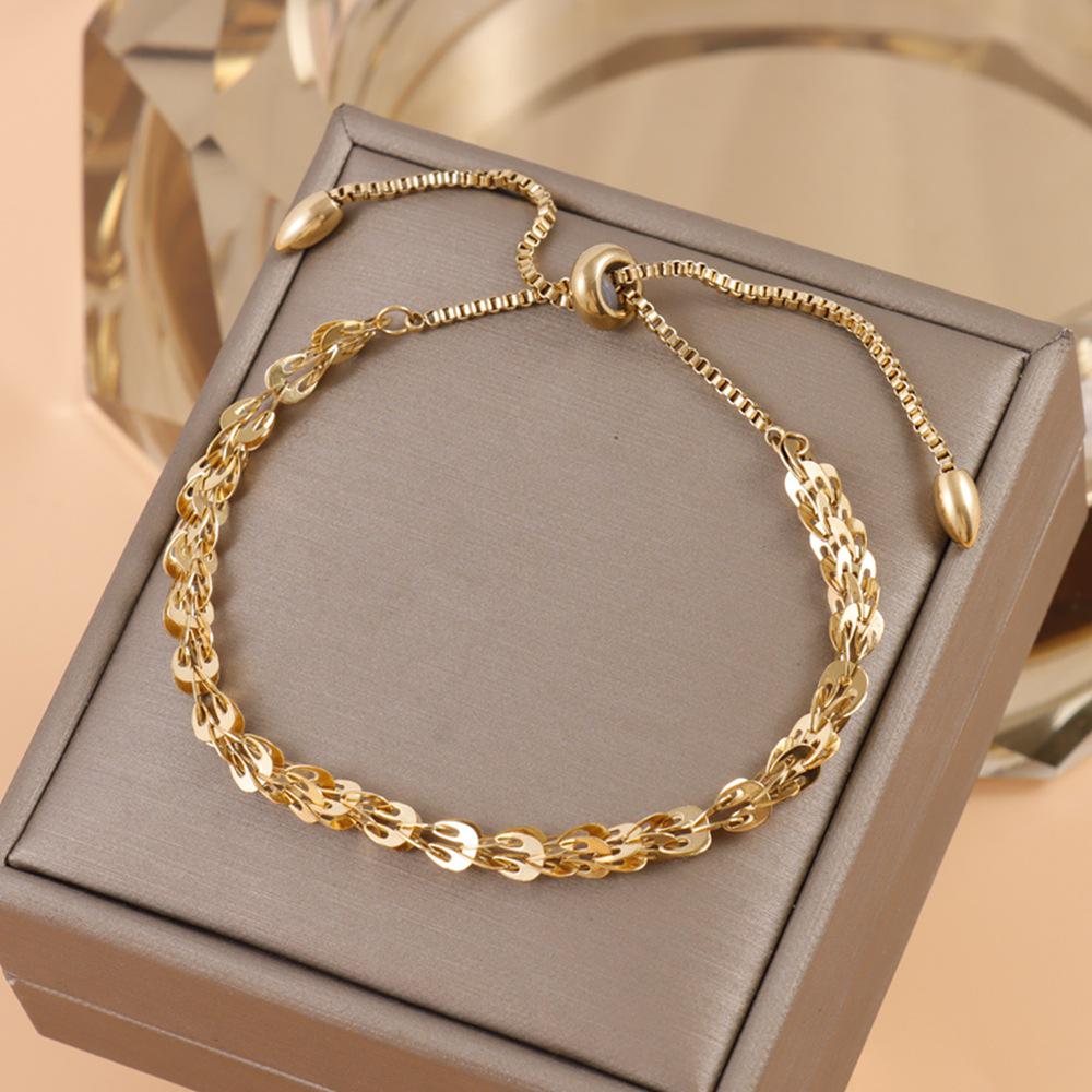 Adjustable Women's Drawstring Bracelet - Luxurious & Versatile Jewelry for Commuting