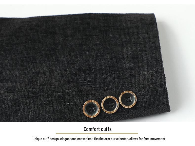 Men's Ethnic Style Woolen Stand-Up Collar Jacket - Business Casual, Warm Winter Wear for Middle-Aged Dads