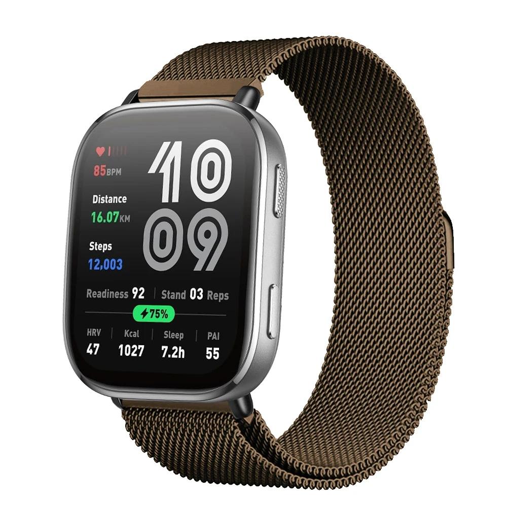 Magnetisches Armband für Für Amazfit Bip 6 Armband 22mm Band Metall Mesh Smartwatch Armband Correa Für Amazfit Bip6 Uhrenarmbänder