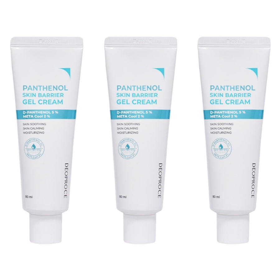 Deoproce Panthenol Skin Barrier Gel Cream 80ml*1Pc/2Pcs/3Pcs/4Pcs