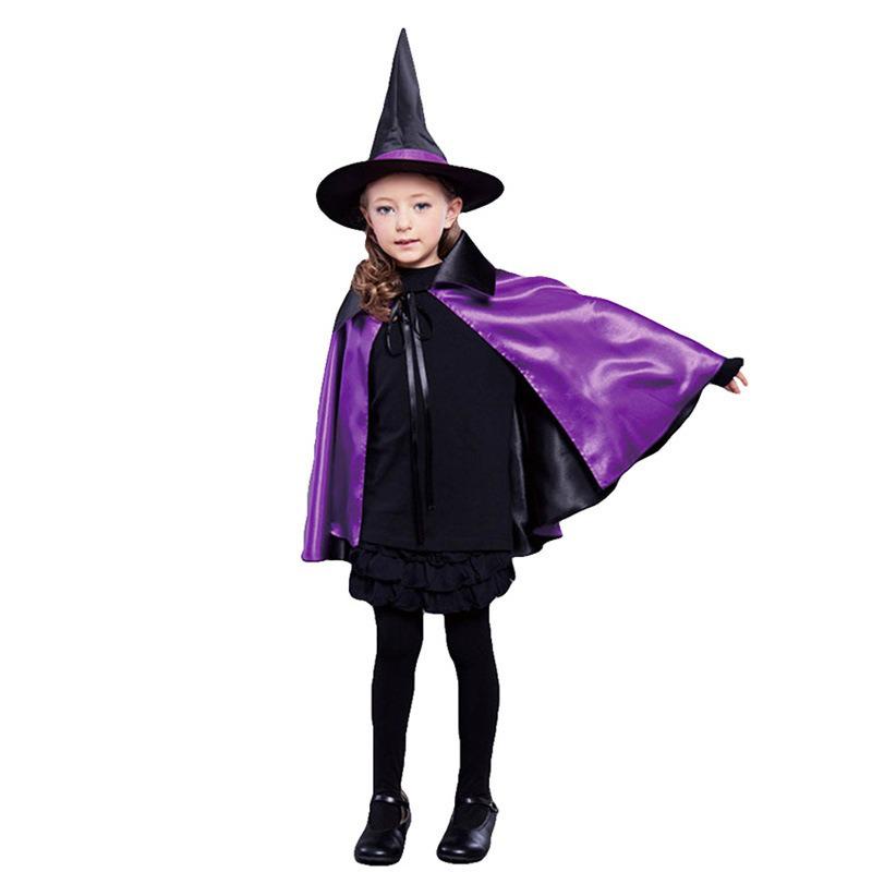 Halloween Witch & Wizard Cloak for Kids and Adults - Perfect for Cosplay or Costume Performances