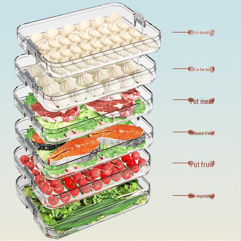 Jia Bang Shou 3-Layer Multi-function Dumpling Storage Box