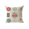 New Mother's Day Gift Text Love Pattern Pillowcase Linen Print Decorative Pillow Cushion Cover