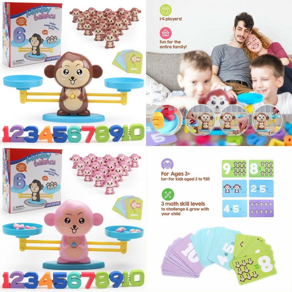 Lustiges Mathe-Zählspiel für Kinder Affen-Balance-Spielzeug-Set für Vorschulkinder