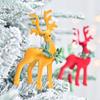 Cute Christmas Wreath Plush Reindeer Flocking Xmas Tree Hanging Ornaments  Kids Gift