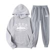 Tuta Sportiva con Cappuccio Oversize Foderata in Pile Misto Cotone per Uomo Donna Streetwear Outfit Invernale Casual Hip Hop