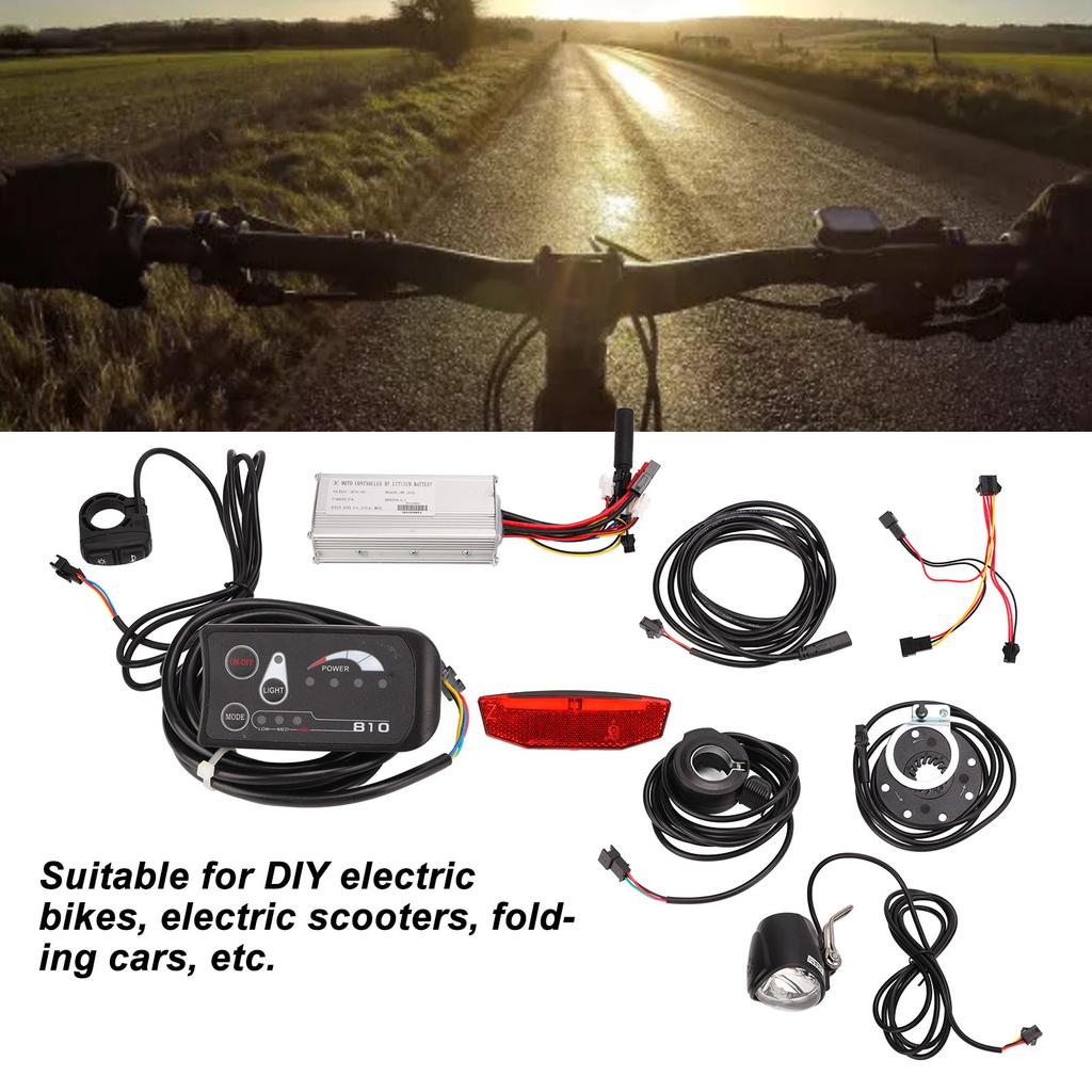 25A Motor Controller Kit with S810 Display Panel Power Assist Sensor Electric Bike Conversion for 750W Motor
