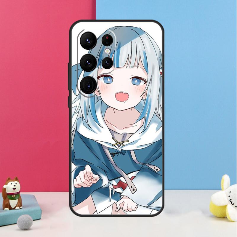 Gawr Gura Hololive Anime Case For Samsung Galaxy S26 S23 Ultra S20 S21 S22 S24 S25 Plus S10 S25 FE Back Cover Shell