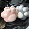 Cute Cat Paw Car Neck and Lumbar Support Headrest Pillow - Plush Backrest Decoration