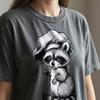 Baby Raccoon Comfort Colors Tee, Dark Cottagecore Vintage Animal Shirt