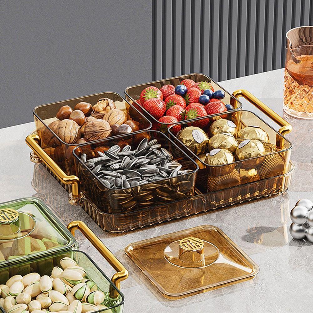Durchscheinende Dessert-Servierplatte Wasserdichte Obstaufbewahrungsschale Trockenfrüchteplatte Schlafzimmer