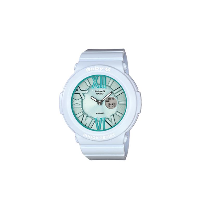 

Casio CASIOBABY-G series 3D three-dimensional multi-level dial Roman scale elegant quartz movement resin strap Japanese and Korean watch BGA-161-2BDR зелёный