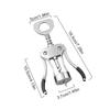 1pc Wine Opener Stainless Steel Opener, Zinc Alloy Premium Wing Corkscrew Wine Bottle Opener with Multifunctional Bottles Opener