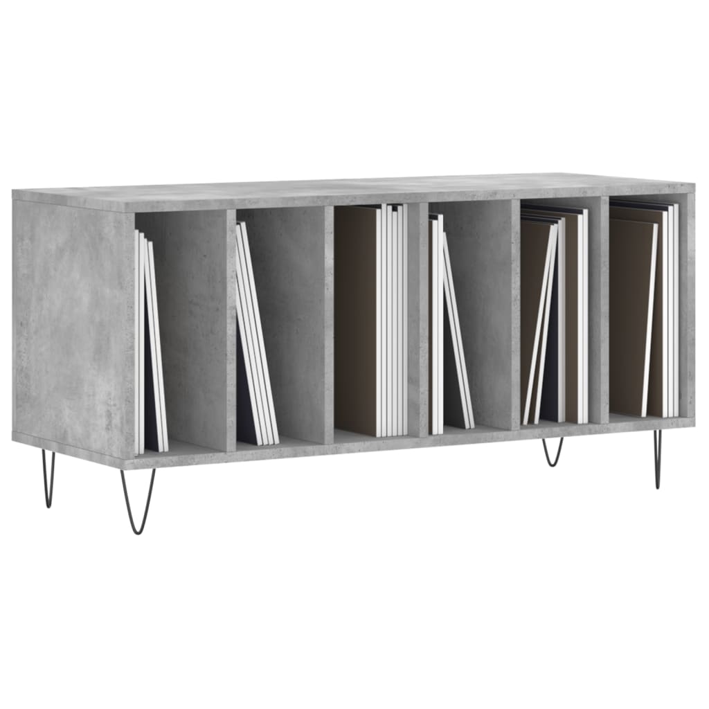 Record Cabinet Concrete Grey 100 x 38 x 48 cm Particleboard
