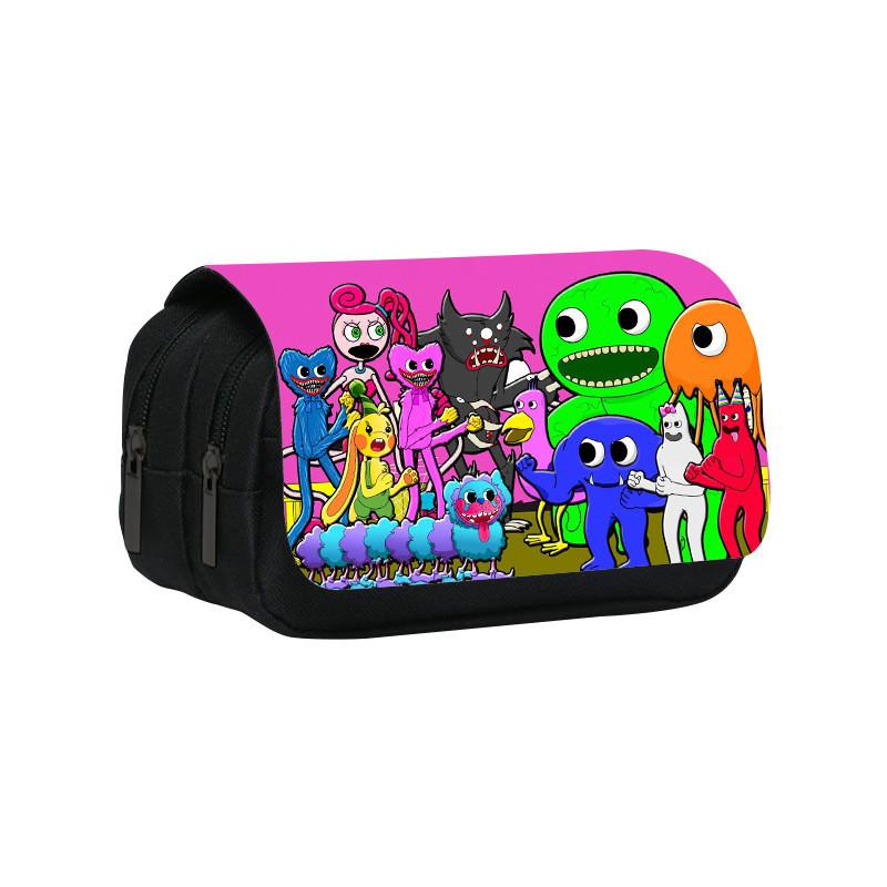 Garten Of Banban Double Layer Pencil Bag With Nylon Material For Students And School Supplies