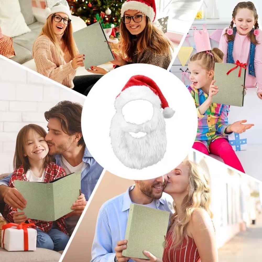 Gift Santa Hat and Beard Costume Cosplay Clothing New Year Red Christmas Santa Hats