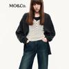 MO&Co. V-Neck Long Sleeve Wool Blend Sweater