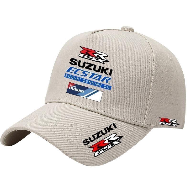 

Бейсболка для гонок на мотоциклах Suzuki Для мужчин и женщин Внешняя защита от солнца при езде и впитывающая пот бейсболка бежевый