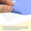 Uxcell Thermal Conductive Pad, High Thermal Conductivity Silicone Sheet, Soft, for CPU Heatsink, 200mm X 400mm X 0.5mm, Cool Blue