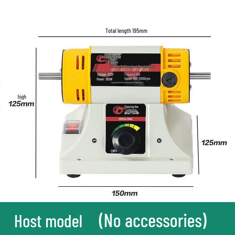 Multi-Functional Electric Bench Grinder: Jade, Woodworking Polisher, Engraver, Cutter, Drill.