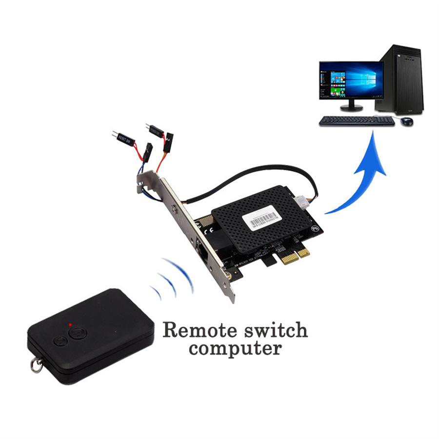 1000Mbps Gigabit Ethernet PCI-E PCI Express RJ45 Network Card Computer Desktop PC Power Switch On/off  with Controller
