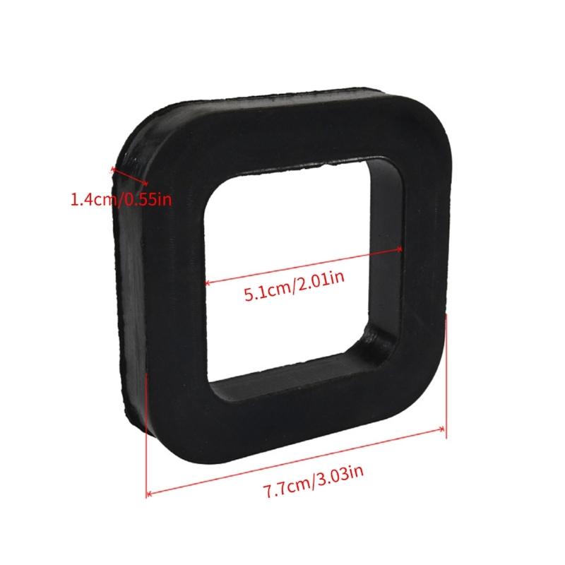 3Pcs/6Pcs Rubber Cushion Hitch Receiver Pad Reduce Rattle Eliminate Noise for 2In Mounts Provide Cushion