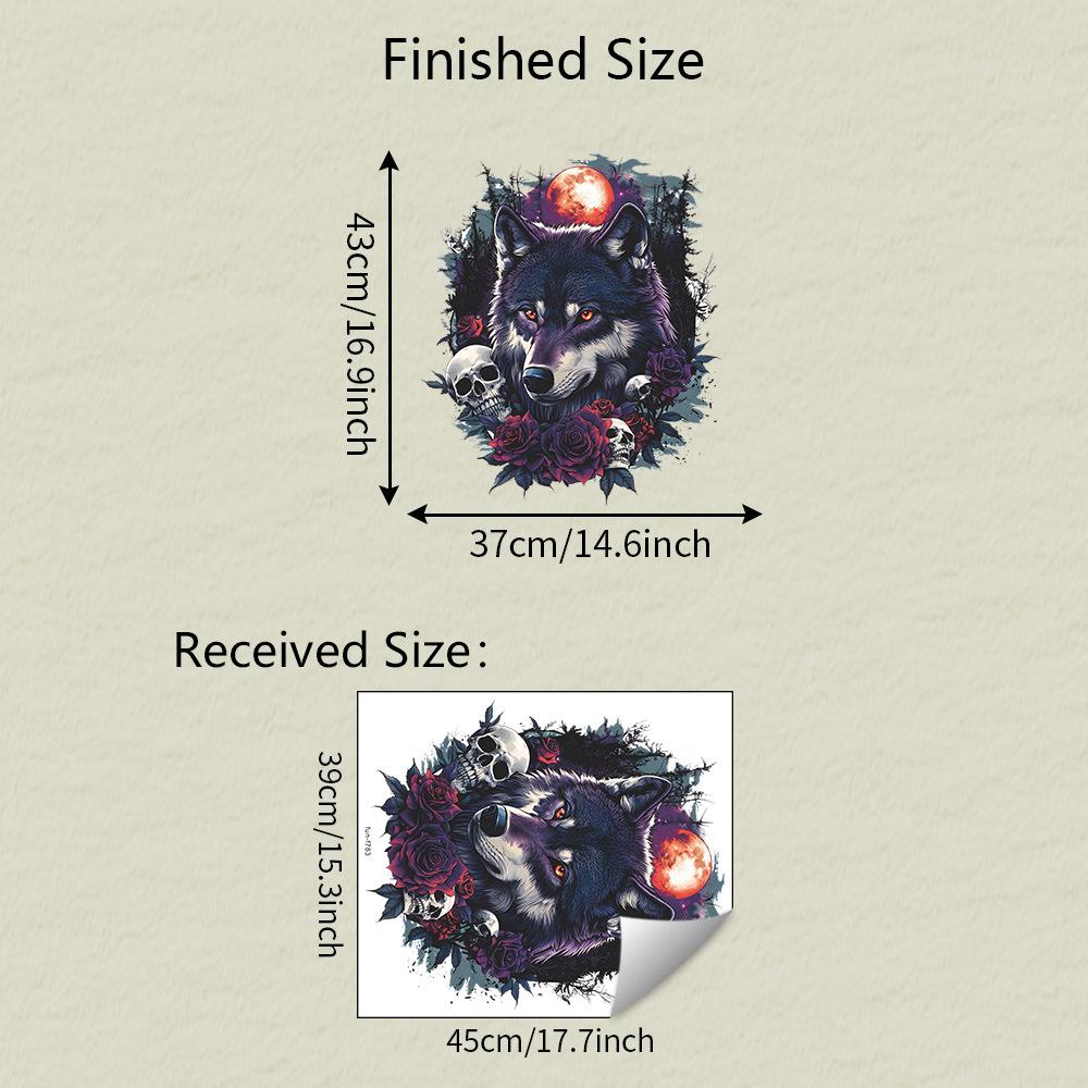 

Свирепый Одинокий Волк Джунгли Голова Черепа Спальня Гостиная Дом Фон Украшение и Декорация Наклейки на Стену