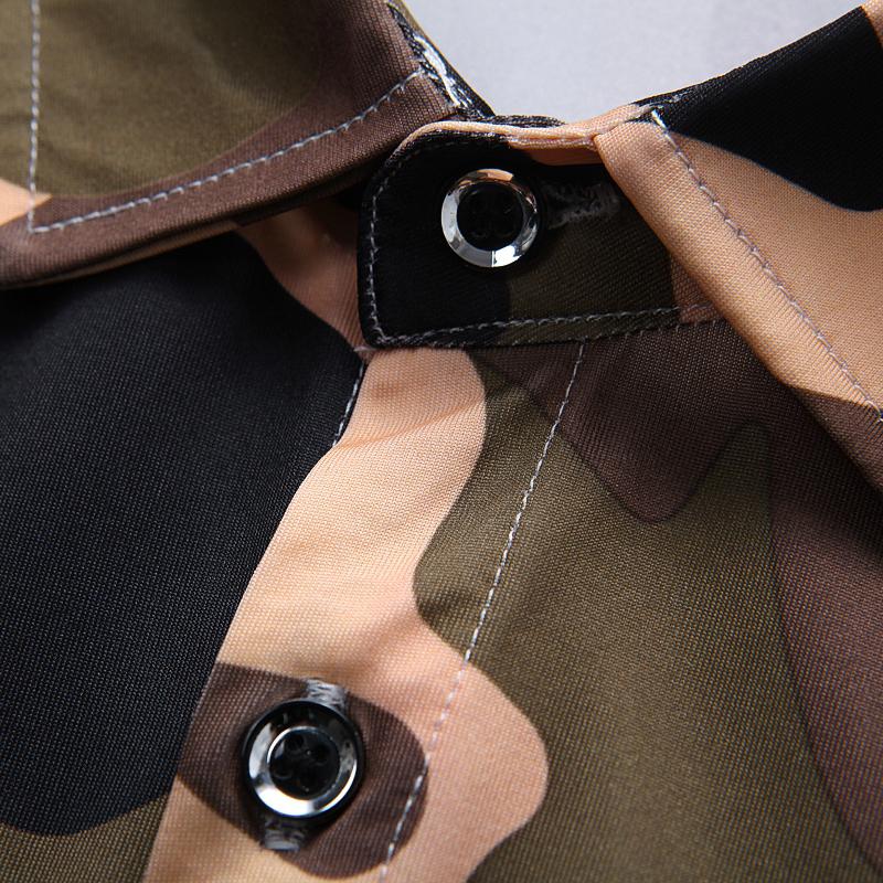 2025 Summer Men Military Camouflage Shirt Men Short-Sleeved Cotton Cargo Shirt Male Casual Loose Pockets Safari Army Camo Tops