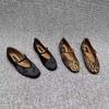 Fashion Mary Jane Shoes Female High Quality Leather Buckle Ballet Shoes for Women Square Toe Flat Cowhide Ladies Single Shoes 2025