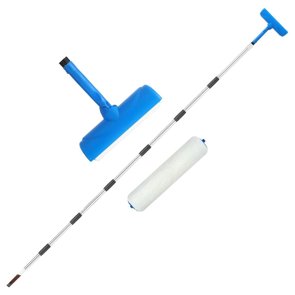 Farbroller-Set mit Tropfschutz und Schirm 10 Zoll Hausmalerei Wandfarbroller für Zuhause Küche Bad Wohnzimmer