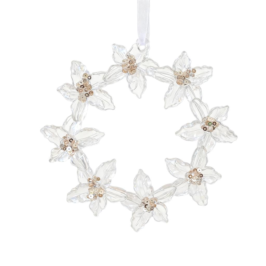 Christmas Decorations Sequined Acrylic Pendants, Christmas Tree Scene Pendants