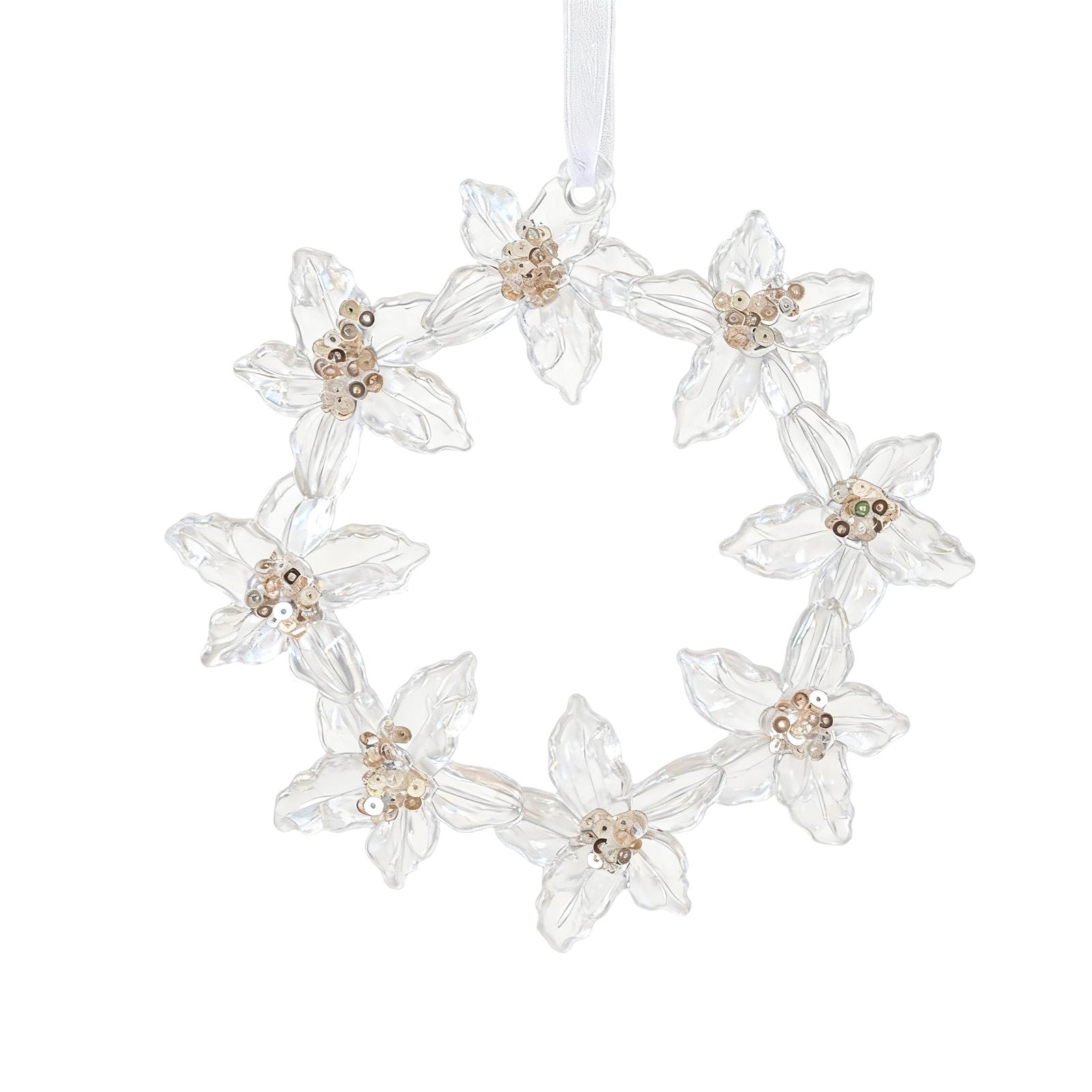 

Рождественские украшения Акриловые подвески с пайетками, Подвески со сценой рождественской елки One Size