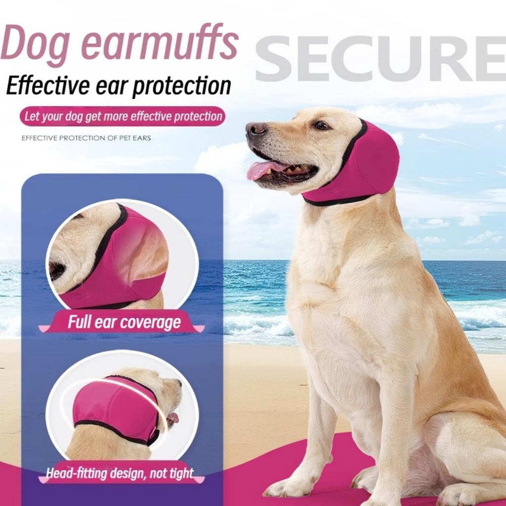 Multifunctional Pet Earmuffs for Dogs - Soothing Calming Headband Debris Proof Swimming Ear Protectors Four Seasons Style