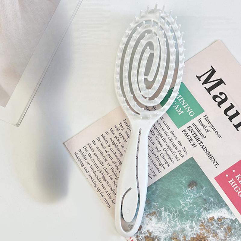 Candy Color Oval Hairbrush for Voluminous and Shiny Hair - Detangling Comb for All Hair Types