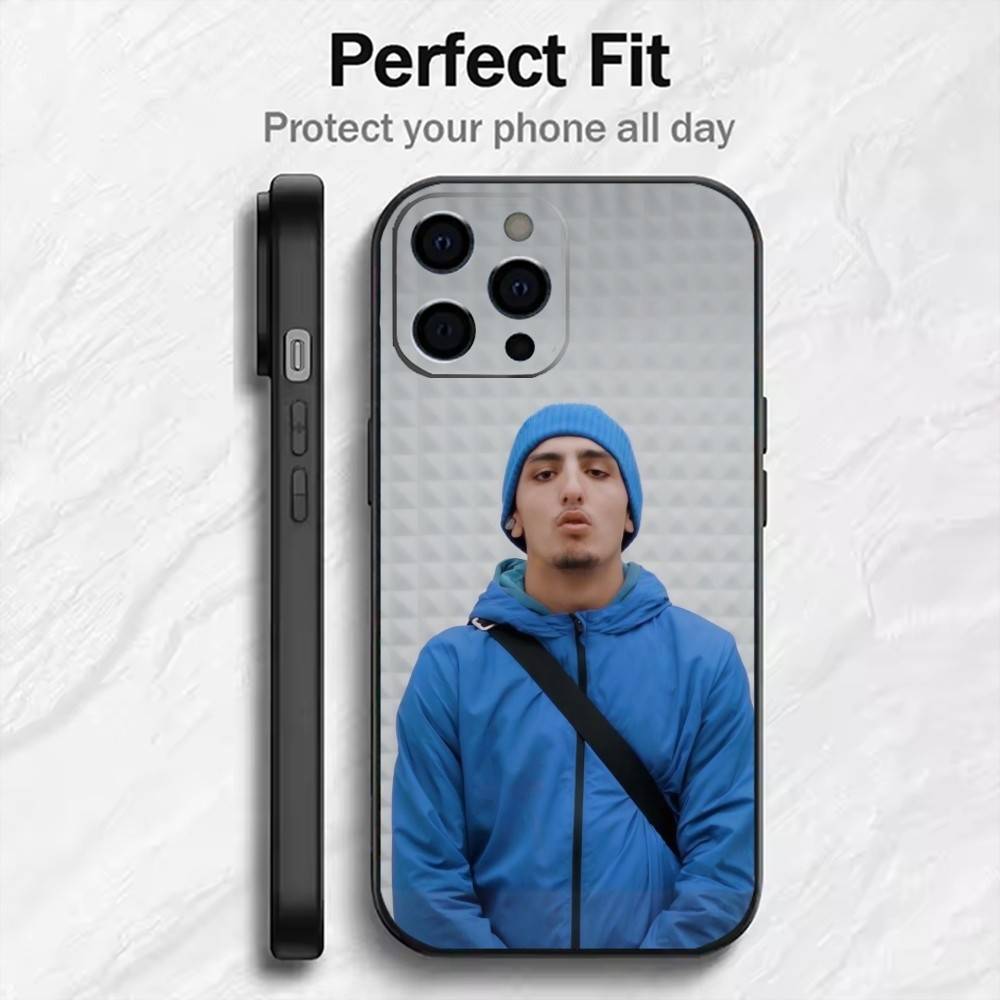 M-MoradS M-MDLRs Mode Street Phone Case For iPhone17,16,15,14,13,12 Plus,Max Soft Silicone Black Cover