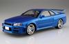Aoshima Bunka Kyozai Initial D 9 Hoshino Kozo BNR34 Skyline Scale Plastic Model (AOSHIMA) No. GT-R 1/24