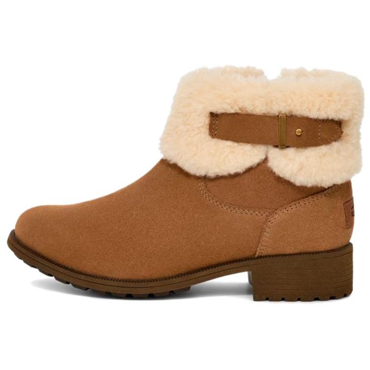 UGG Comfortable Warm Short Boots Women boots Brown 1166756-CHE