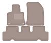 Beżowe welurowe dywaniki podłogowe dla: Citroen C4 Grand Spacetourer 5-osobowy (2013-2021)