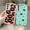 Case for Samsung Galaxy A52 A13 A15 A11 A12 A21s A14 A16 Soft Phone Cover A33 A05 A23 A06 A03 A22 A04 A53 Lips Kiss Print