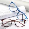 Myopie-Brille für Damen Herren Mode Dünner Rahmen Retro Blaulichtfilternde Brille -1,0 bis -6,0