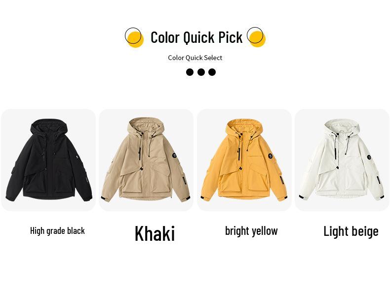 Men's Windproof Water-Repellent Mountain Jacket for Spring/Autumn - Ideal for Travel, Hiking, Cycling, Fishing, and Outdoor Sports